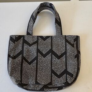 Stylish Black and White Tote Bag